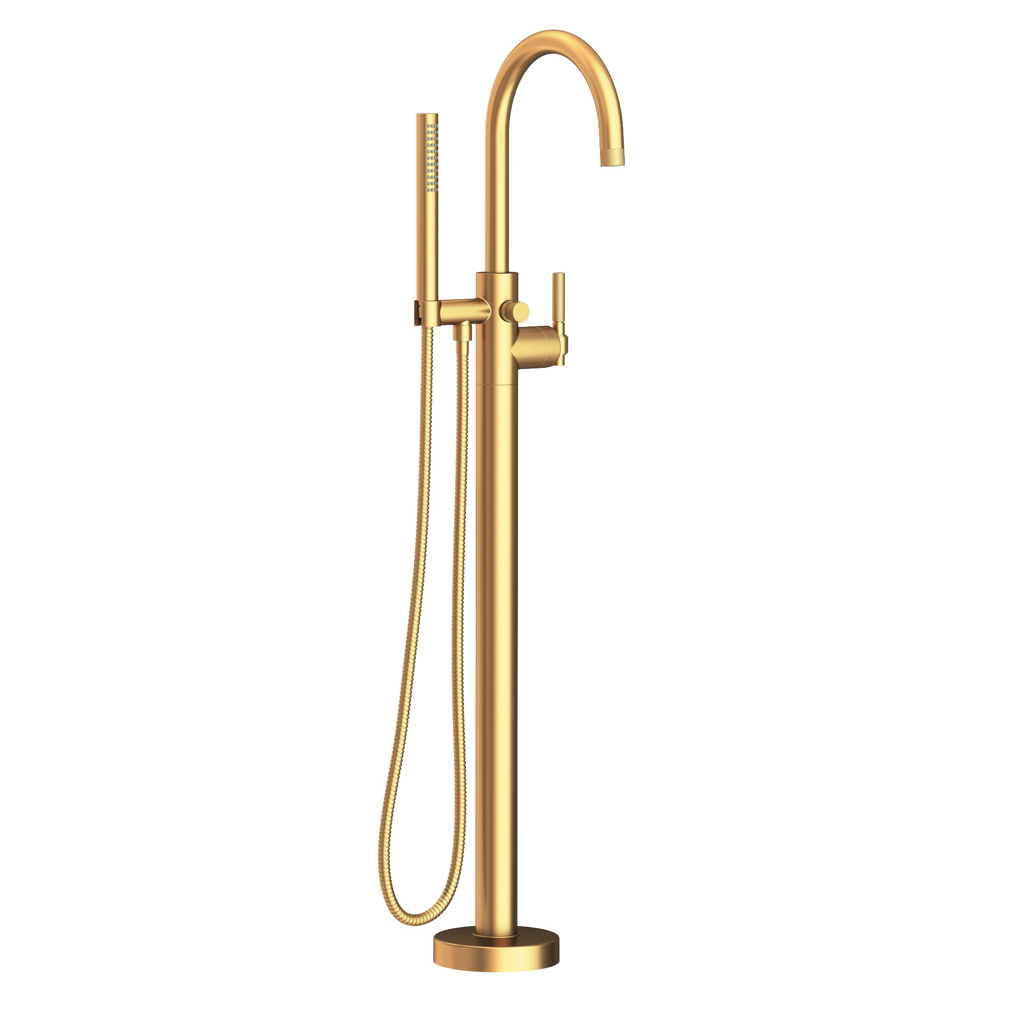 Newport Brass Muncy Floor Mounted Single Hole Tub Filler with Hand Shower
