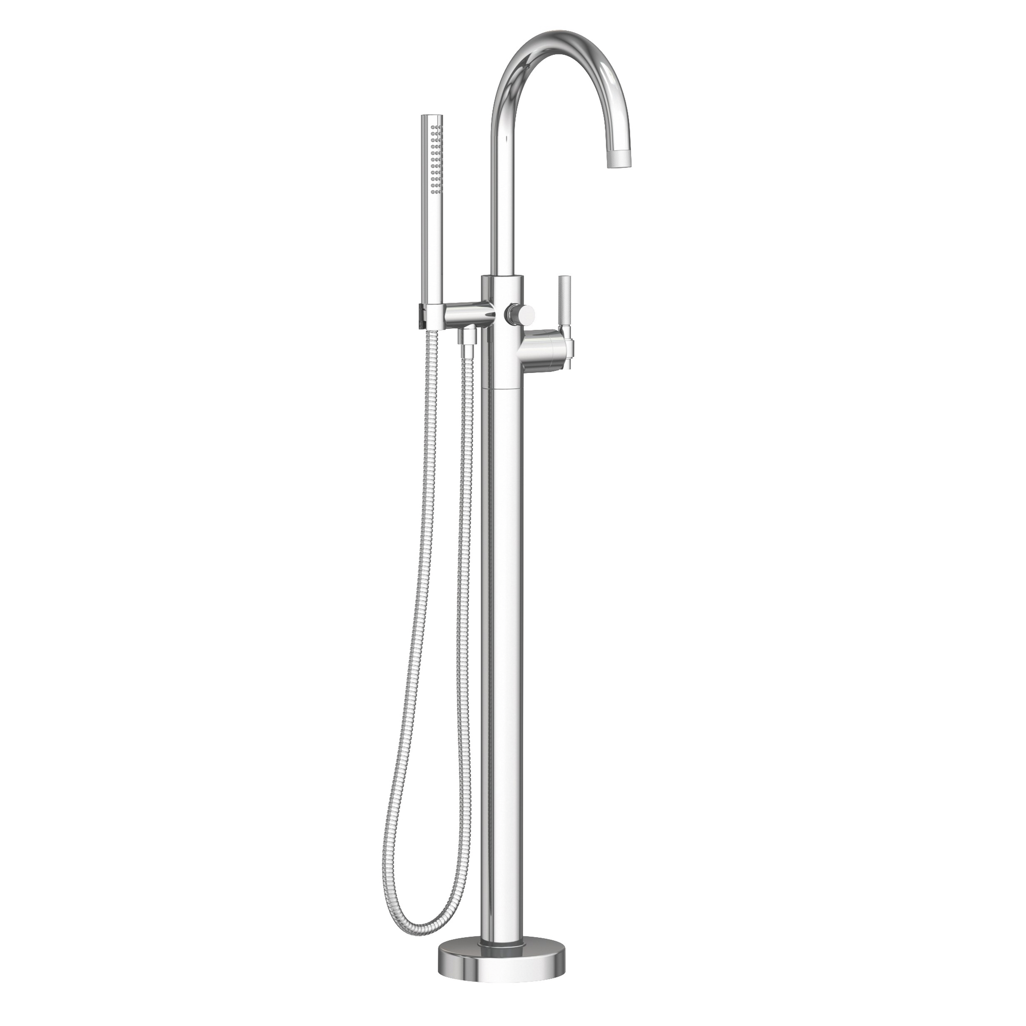 Newport Brass Muncy Floor Mounted Single Hole Tub Filler with Hand Shower