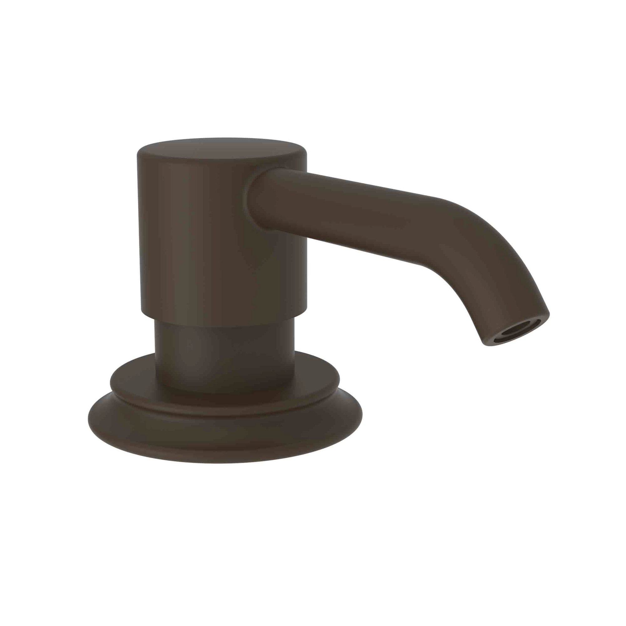 Newport Brass Stripling Deck Mounted Soap & Lotion Dispenser with 8oz Bottle
