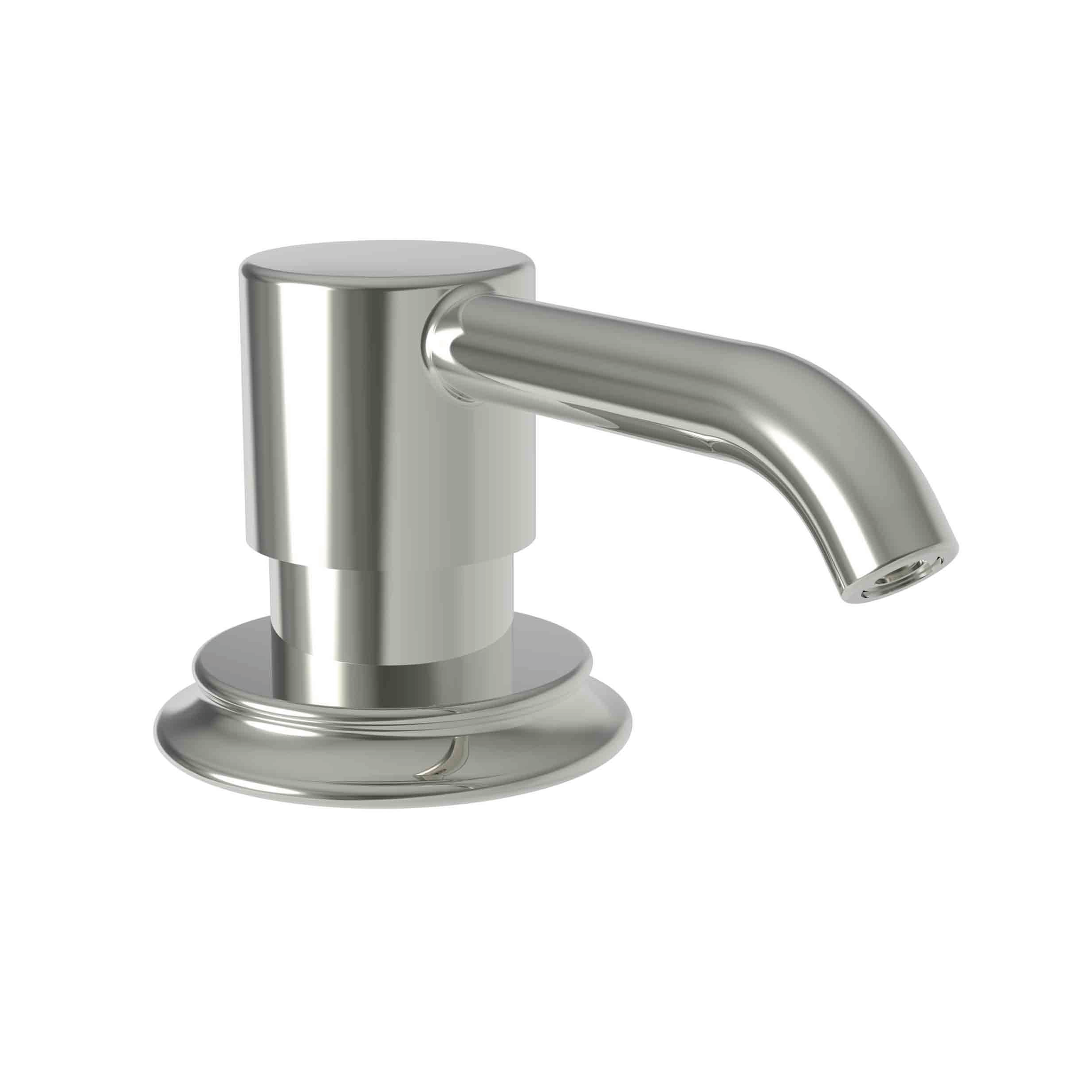 Newport Brass Stripling Deck Mounted Soap & Lotion Dispenser with 8oz Bottle