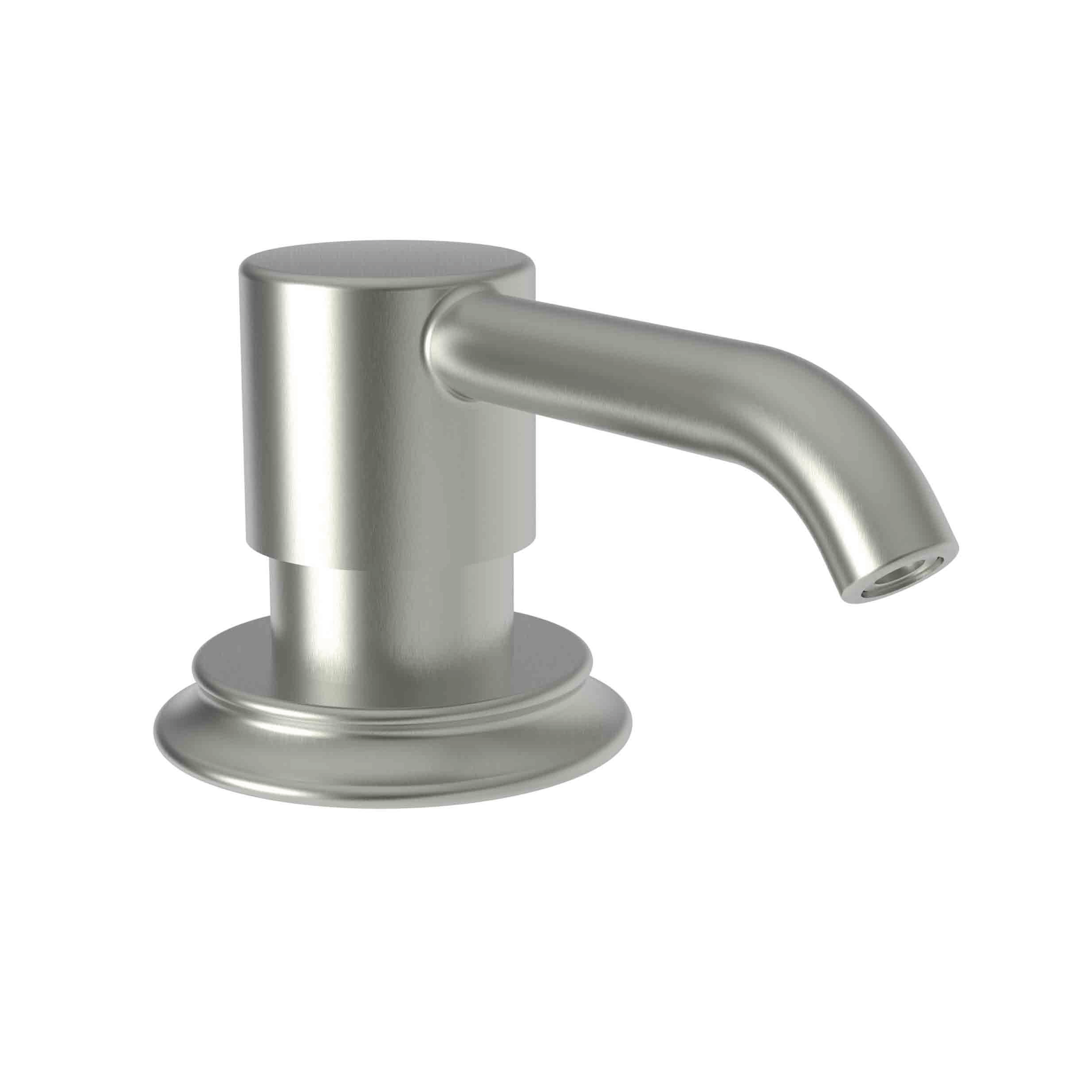 Newport Brass Stripling Deck Mounted Soap & Lotion Dispenser with 8oz Bottle