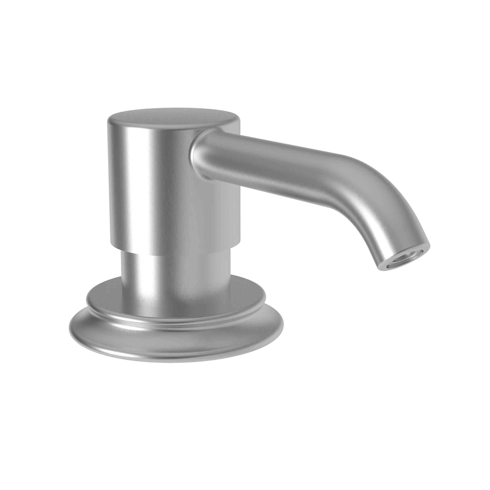 Newport Brass Stripling Deck Mounted Soap & Lotion Dispenser with 8oz Bottle