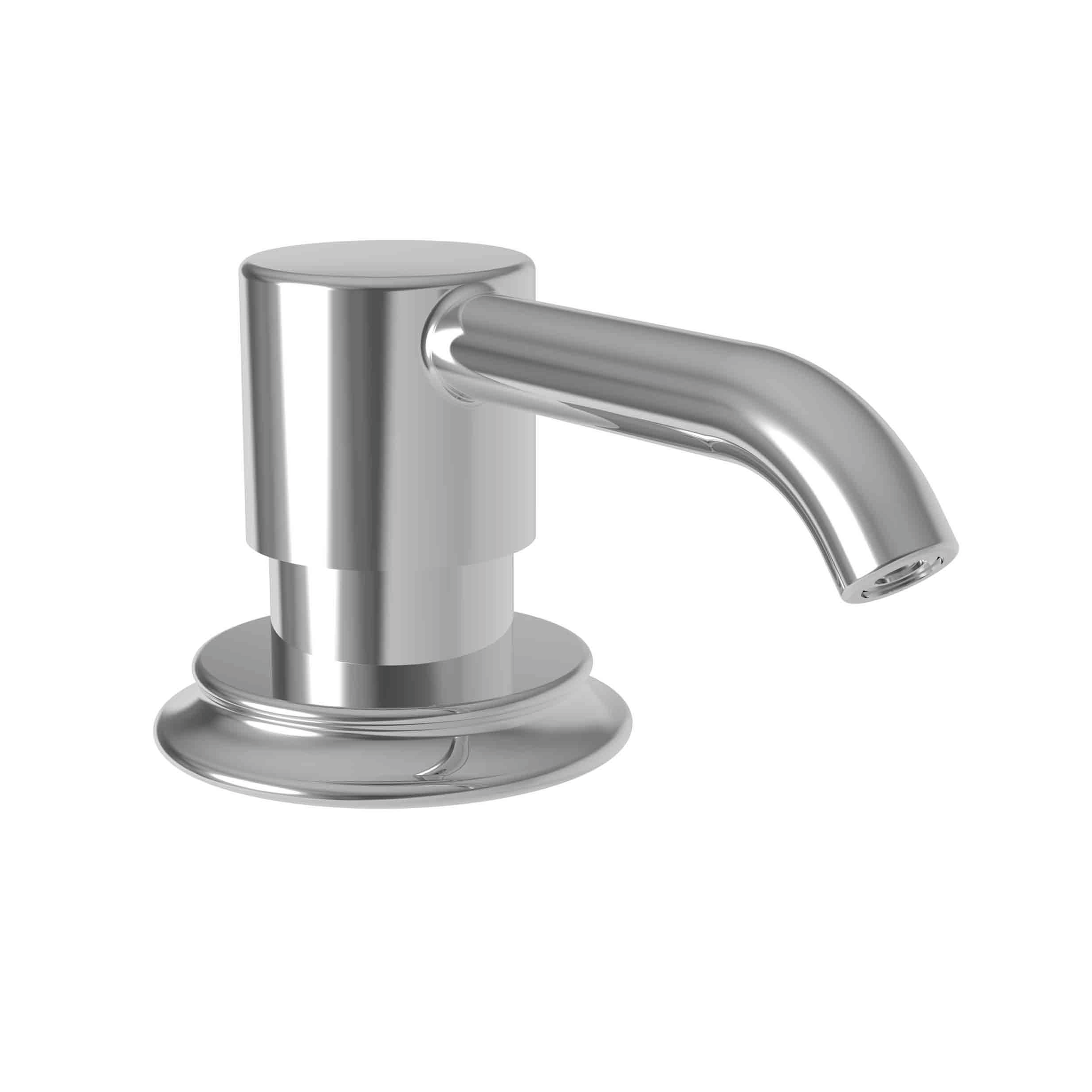 Newport Brass Stripling Deck Mounted Soap & Lotion Dispenser with 8oz Bottle