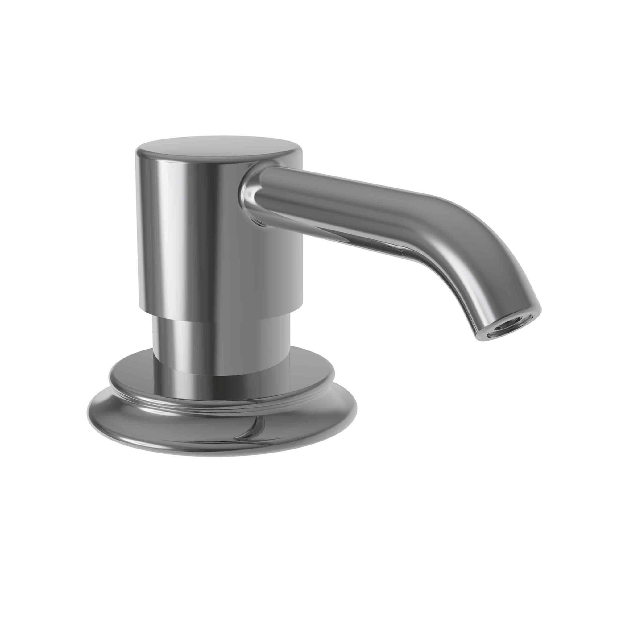 Newport Brass Stripling Deck Mounted Soap & Lotion Dispenser with 8oz Bottle