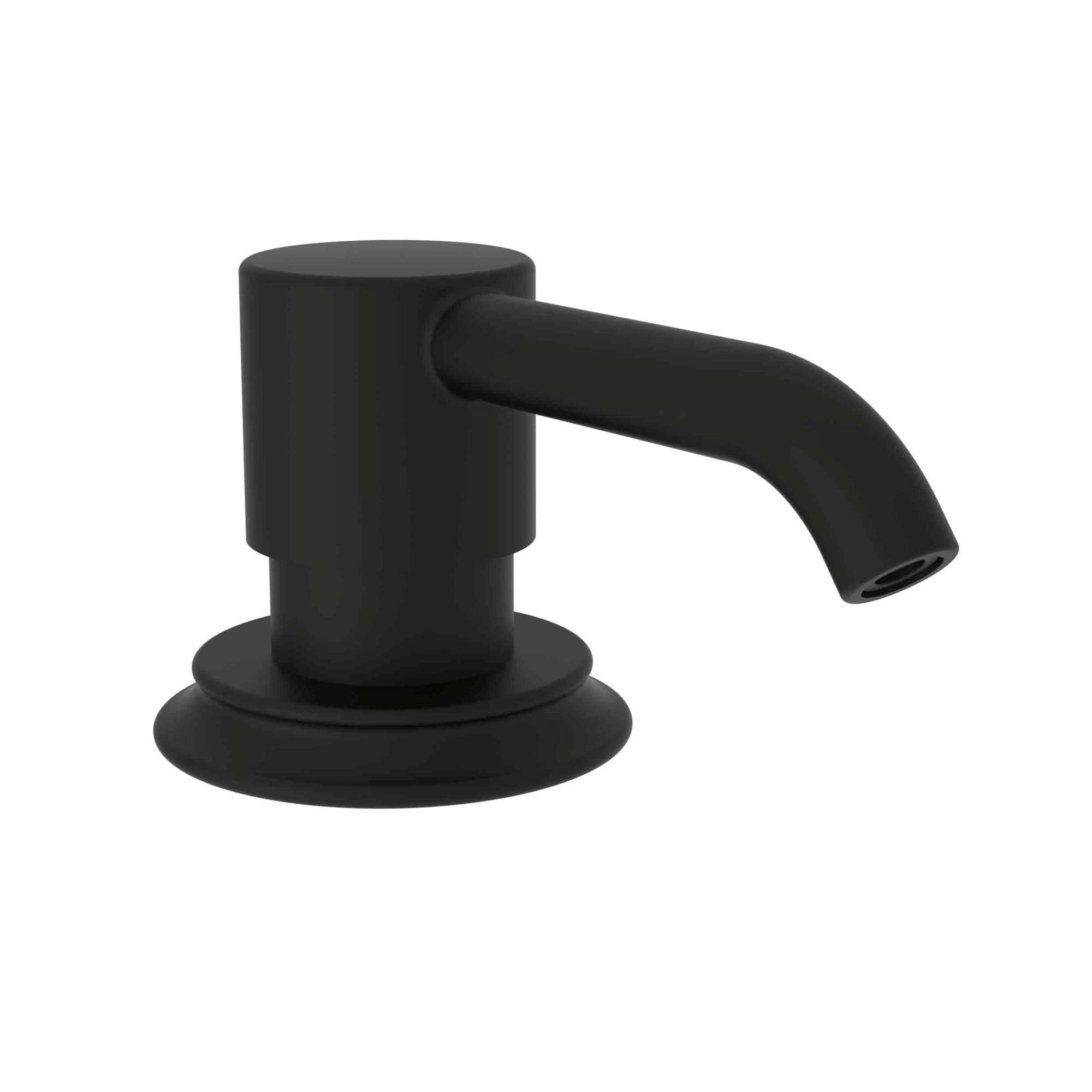 Newport Brass Stripling Deck Mounted Soap & Lotion Dispenser with 8oz Bottle
