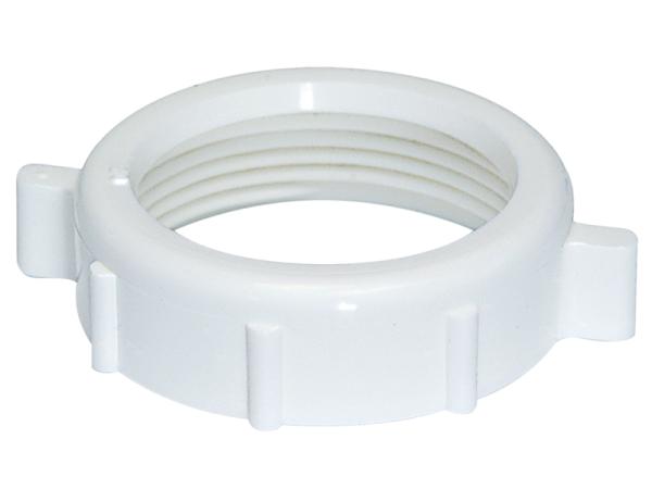 Eastman 1-1/4 in. PVC Slip-Joint Nut in White - 35068
