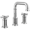 Delta Broderick 1.2 GPM Widespread Bathroom Faucet with Cross Handles and Drain