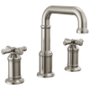 Delta Broderick 1.2 GPM Widespread Bathroom Faucet with Cross Handles and Drain