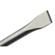 SDS-Max demolition flat chisel with metallic shaft and wide flat blade edge.