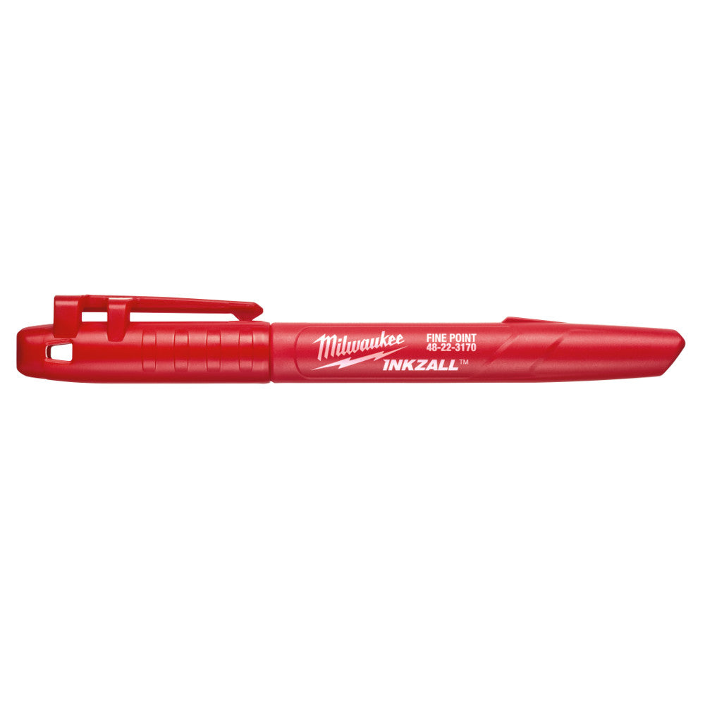 Milwaukee 48-22-3170 INKZALL Red Fine Point Markers - 10 pack