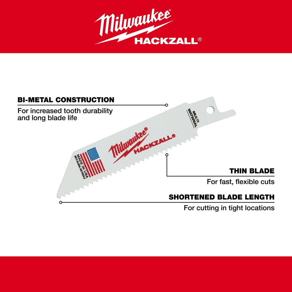 Milwaukee 49-00-5410 M12 HACKZALL Bi-Metal Blade - Multi-Material