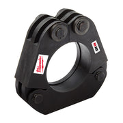 Black metal press ring with circular opening and four attachment points for Milwaukee M18 FORCE LOGIC press tool.