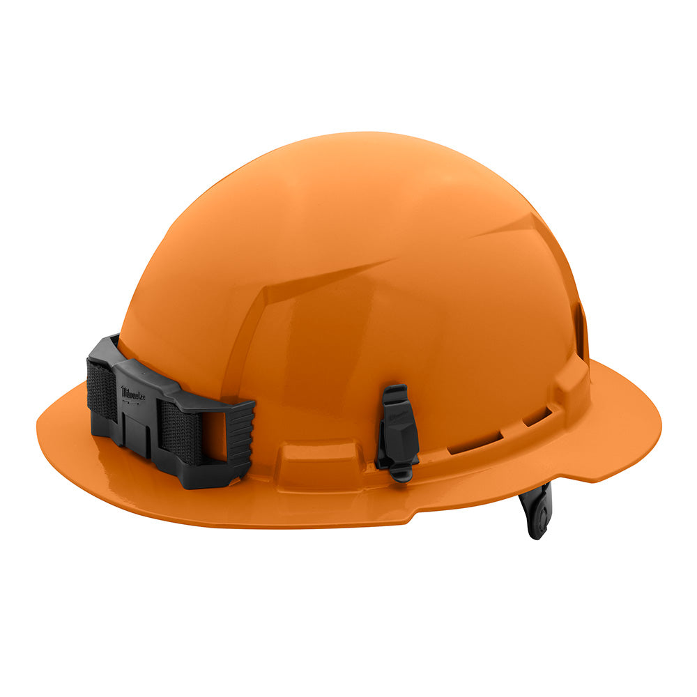 Milwaukee 48-73-1133 Orange Full Brim Hard Hat w/6pt Ratcheting Suspension - Type 1, Class E