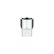 Milwaukee 1/2 in. drive 21MM metric 6-point socket with flat sides and black grip band.
