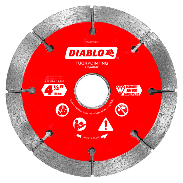 Diablo DMATP0450 4-1/2 in. Diamond Tuck Point Blade for Masonry