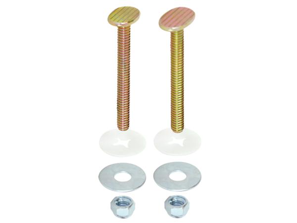 Eastman 2-1/4 in. Closet Bolt Set - Brass-Plated - 40028