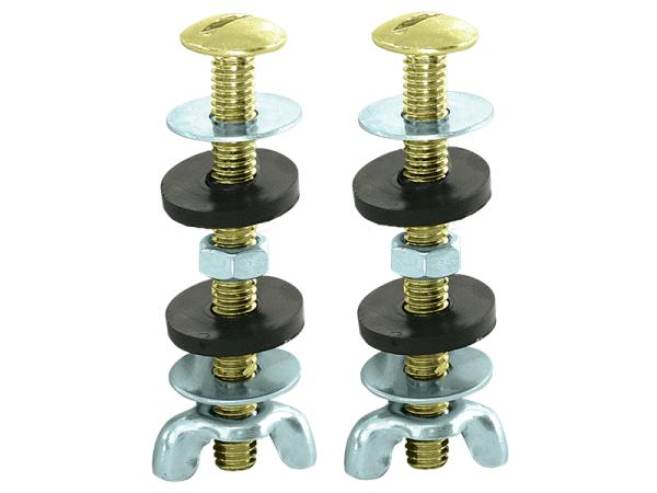 Eastman 5/16 in. Round-Head Bolts in Solid Brass - 40047 - 10 pack