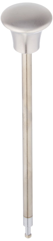 Stainless steel lift rod and finial with mushroom-shaped cap for Delta Lahara roman tub diverter.