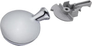Chrome spherical temperature control knob with metal mounting bracket and hardware.