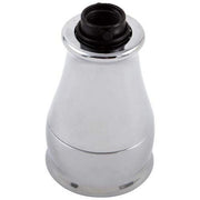 Chrome and black pull-down spray head assembly for Delta kitchen faucet with threaded connector.