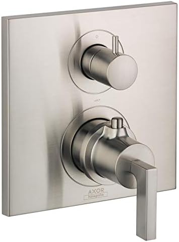 AXOR 39720821 Citterio Thermostatic Trim with Volume Control and Diverter in Brushed Nickel