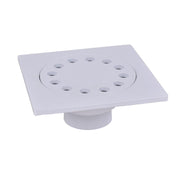 Oatey 1-1/2 in. PVC Bell Trap Floor Drain 6 in. x 6 in. in White - 43637