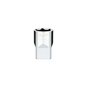Milwaukee 1/2 in. drive 19MM metric 6-point socket with four flat sides and black grip band.