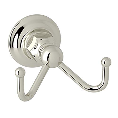 Rohl Double Robe Hook in Polished Nickel - ROT7DPN