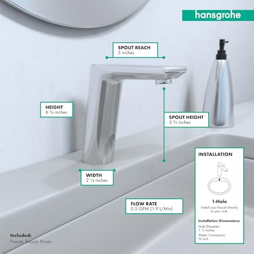 Hansgrohe 31101001 Metris S Electronic Faucet Chrome