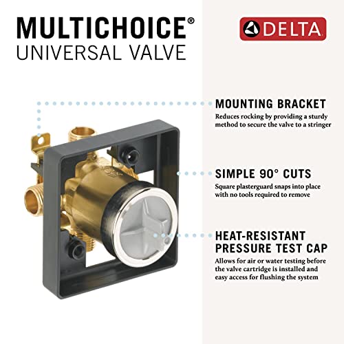 Delta Universal Shower Rough-In Valve with 1/2 in. NPT Male & 1/2 in. CWT Female Sweat