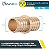 Sharkbite 1" x 1" Crimp Coupling in Brass - UC020LF