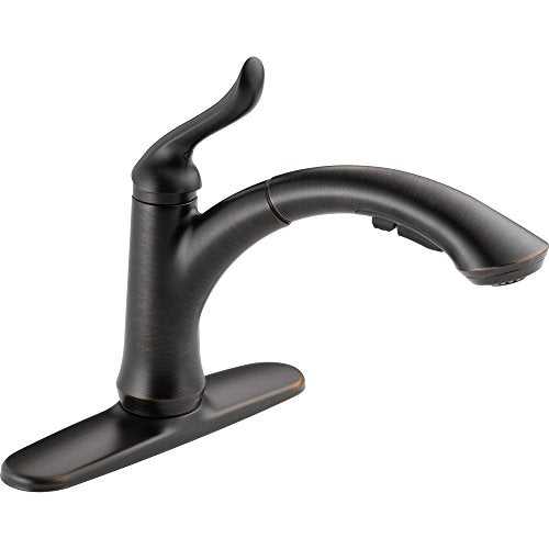 Delta Linden Single Handle Pull-Out Low-Arc Kitchen Faucet