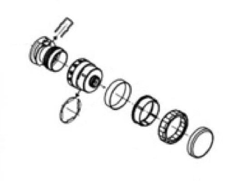 Grohe Repair Parts 47427000 Temperature Control Handle in Grohe Chrome