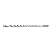 Milwaukee SDS-Max 4-cutter drill bit with fluted shaft and carbide cutting head.