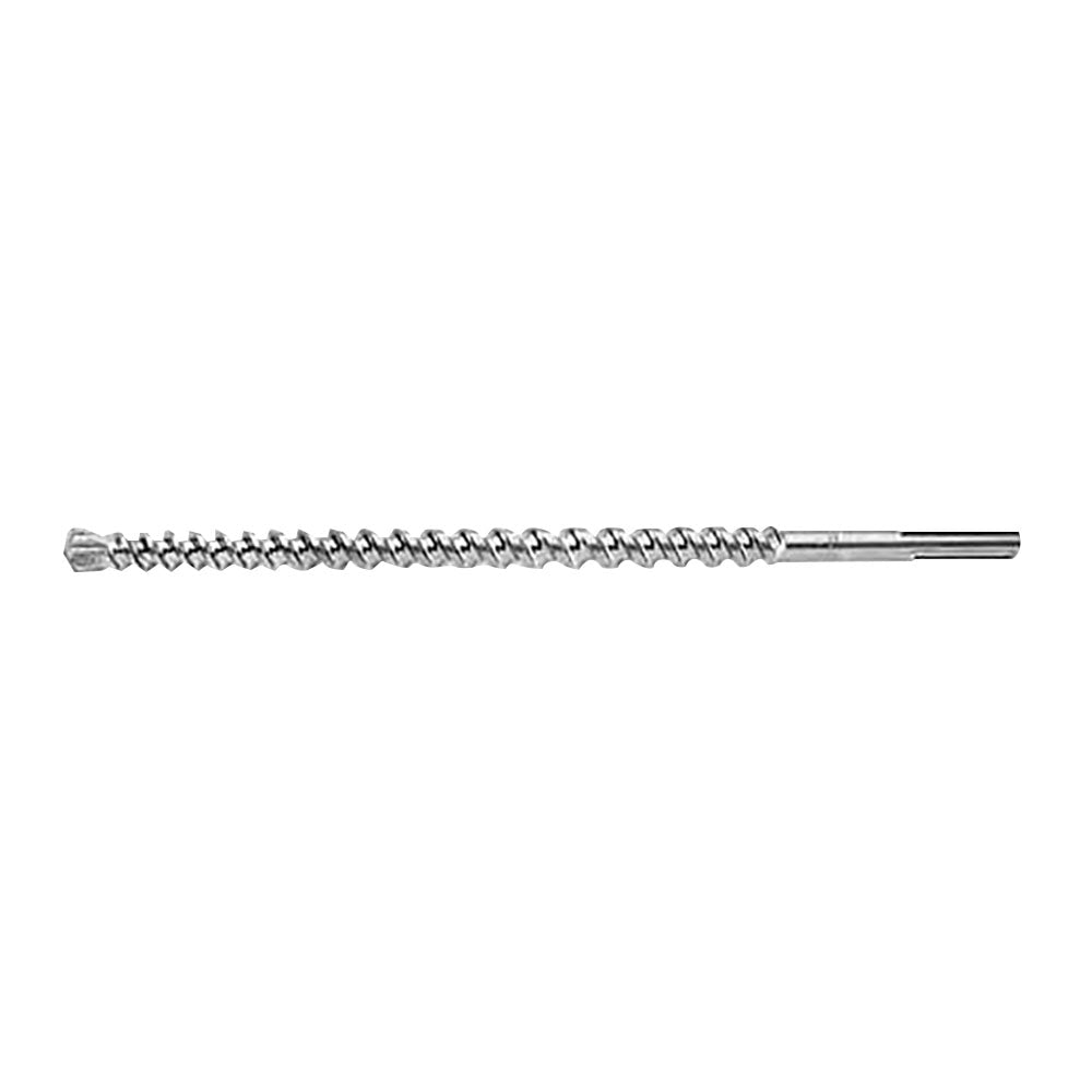 Milwaukee SDS-Max 4-cutter drill bit with fluted shaft and carbide cutting head.