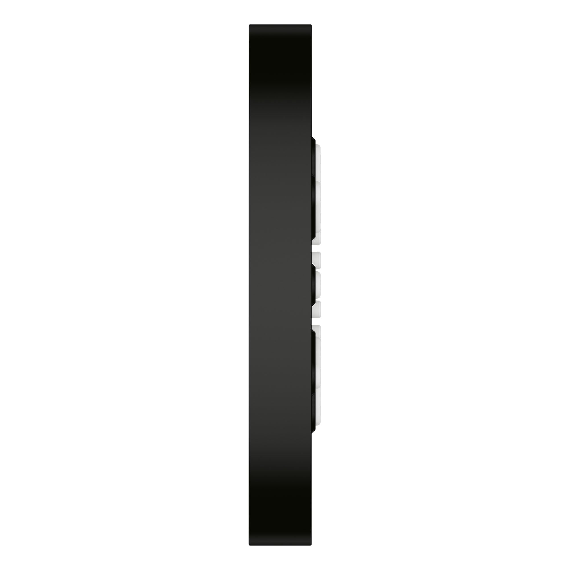 Matte black rectangular body spray with two white spray nozzles mounted vertically on the right side.