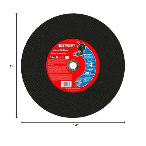 Diablo DBD045040101F 4-1/2 in. Metal Cut Off Disc - Thin Kerf - 10 Pack