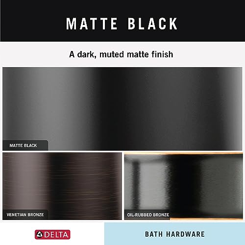 Matte black cylindrical tissue holder with dark, non-reflective finish.