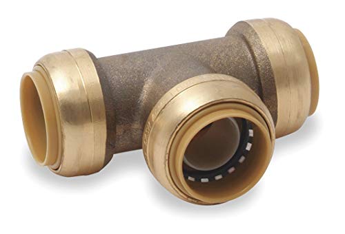 Sharkbite 1" x 1" x 1" Push-To-Connect Tee in Brass - U374LF