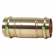 Bronze press check valve with two green indicator bands and press fittings on both ends.