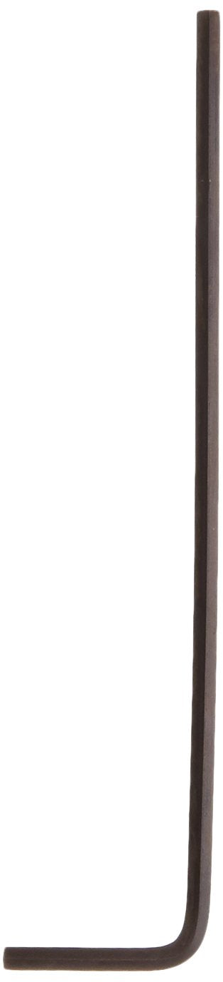 Dark brown L-shaped allen wrench with bent shaft and small hex head.