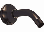 Venetian bronze wall-mounted shower arm with circular flange and threaded outlet.