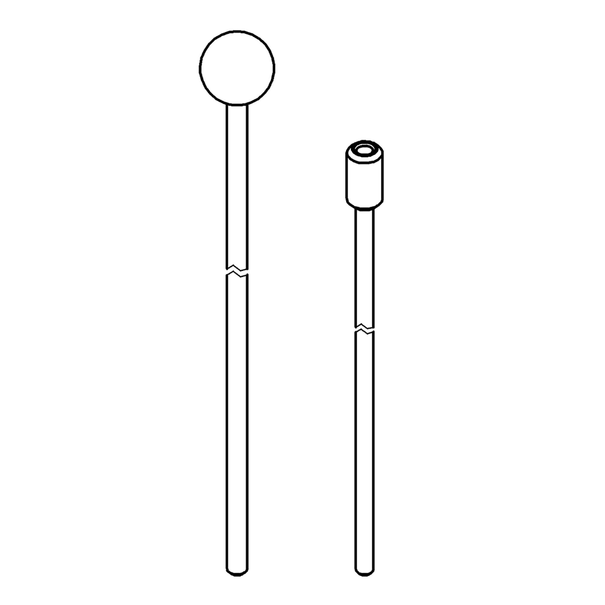 Grohe Repair Parts 48104000 Lift Rod in Grohe Chrome