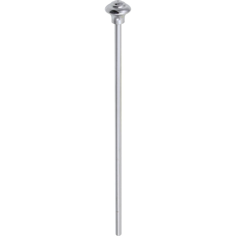 Chrome lift rod with mushroom-shaped cap at top and straight cylindrical shaft.