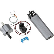 Delta EP74855XX solenoid assembly with cylindrical housing, coil, valve body, wiring, and blue mounting bracket.