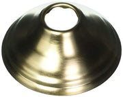 Champagne bronze dome-shaped shower flange with center opening and brushed metallic finish.