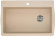 Blanco Diamond Super Single Drop-In or Undermount Kitchen Sink 33.5" x 22" in Biscotti - 441214