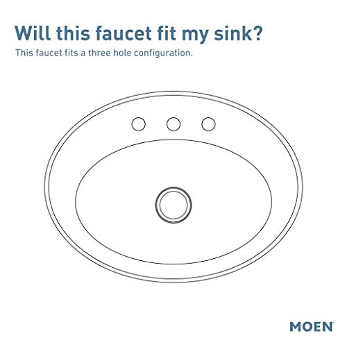 Moen Colinet Traditional Cross Handle Wall Mount Bathroom Faucet Trim in Brushed Nickel - TS44105BN