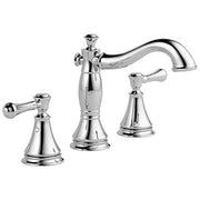 Delta Cassidy Two Handle Widespread Bathroom Faucet with Metal Drain & Pop Up