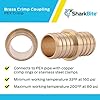 Sharkbite 1" x 1" Crimp Coupling in Brass - UC020LF